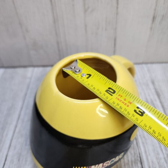 NASCAR Racing Helmet Coffee Mug Cup Yellow Ceramic 2004 - Picture 9 of 9